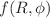 $$f(R, \phi )$$