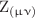 $$\hbox {Z}_{{(\upmu \upnu )}}$$