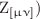 $$\hbox {Z}_{{[\upmu \upnu ]}})$$