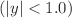 $$(|y| < 1.0)$$