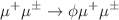 $$\mu ^+ \mu ^\pm \rightarrow \phi \mu ^+ \mu ^\pm $$