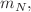 $$m_N,$$