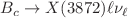 $$B_{c}\rightarrow X(3872)\ell \nu _{\ell }$$