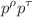 $$p^{\rho }p^{\tau }$$