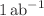 $$1\,\textrm{ab}^{-1}$$