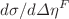 $$d\sigma /d\Delta \eta ^F$$
