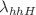 $$\lambda _{hhH}$$