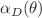 $$\alpha _D(\theta )$$