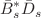 $${\bar{B}}_{s}^{*}{\bar{D}}_{s}$$