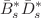 $${\bar{B}}_{s}^{*}{\bar{D}}_{s}^{*}$$