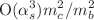 $$\textrm{O}(\alpha _s^3)m_c^2/m_b^2$$