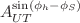 $$A_{UT}^{\sin (\phi _h-\phi _S)}$$