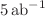 $$5\,\text {ab}^{-1}$$