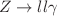 $$Z \rightarrow ll\gamma $$