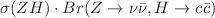 $$\sigma (ZH)\cdot Br(Z\rightarrow \nu \bar{\nu }, H\rightarrow c\bar{c})$$