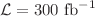 $${{\mathcal {L}}} = 300~\textrm{fb}^{-1}$$
