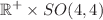 $${\mathbb {R}}^+\times SO(4,4)$$