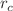 $$r_{c}$$