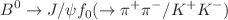 $$B^0 \rightarrow J/\psi f_0(\rightarrow \pi ^+ \pi ^-/K^+ K^-)$$