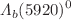 $$\varLambda _b(5920)^0$$