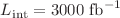 $$L_{\text {int}}=3000~{\text {fb}}^{-1}$$