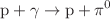 $$\textrm{p}+\gamma \rightarrow \textrm{p}+\pi ^0$$