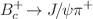 $${{B} _{c} ^+} \!\rightarrow {{J \hspace{-1.66656pt}/\hspace{-1.111pt}\psi }} {{\pi } ^+} $$