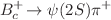 $${{B} _{c} ^+} \!\rightarrow {\psi {(2S)}} {{\pi } ^+} $$