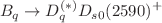 $$B_q\rightarrow D^{(*)}_qD_{s0}(2590)^+$$
