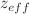 $$z_{eff}$$