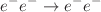 $$e^- e^- \rightarrow e^- e^-$$