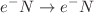 $$e^- N \rightarrow e^- N$$