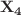 $$\mathbf{X_{4}}$$