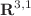 $$\textbf{R}^{3,1}$$