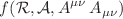 $$f({\mathcal {R}}, {\mathcal {A}}, A^{\mu \nu }\,A_{\mu \nu })$$