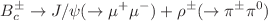 $$B^\pm _c\rightarrow J/\psi (\rightarrow \mu ^+\mu ^-)+\rho ^\pm (\rightarrow \pi ^\pm \pi ^0)$$