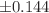 $$\pm 0.144 $$