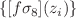 $$\{ [f\sigma _8](z_i) \}$$