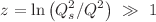 $$z=\ln \left( Q^2_s/Q^2\right) \,\,\gg \,\,1$$