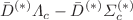 $$\bar{D}^{(*)} \Lambda _c - \bar{D}^{(*)}\Sigma _c^{(*)}$$