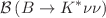 $$\mathcal {B}\left( B\rightarrow K^*\nu \nu \right) $$