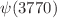 $$\psi (3770)$$