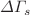 $$\varDelta \varGamma _s$$