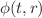 $$\phi (t, r)$$