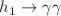 $$h_1\rightarrow \gamma \gamma $$