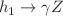 $$h_1\rightarrow \gamma Z$$