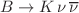 $$B \rightarrow K \, \nu \, \overline{\nu }$$
