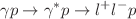 $$\gamma p \rightarrow \gamma ^*p \rightarrow l^+ l^- p$$