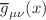 $$\overline{g}_{\mu \nu }(x)$$