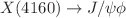 $$X(4160)\rightarrow J/\psi \phi $$